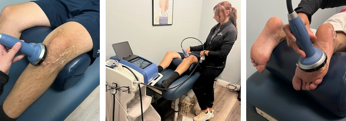 A photo grid of patients receiving Piezowave2 Therapy.